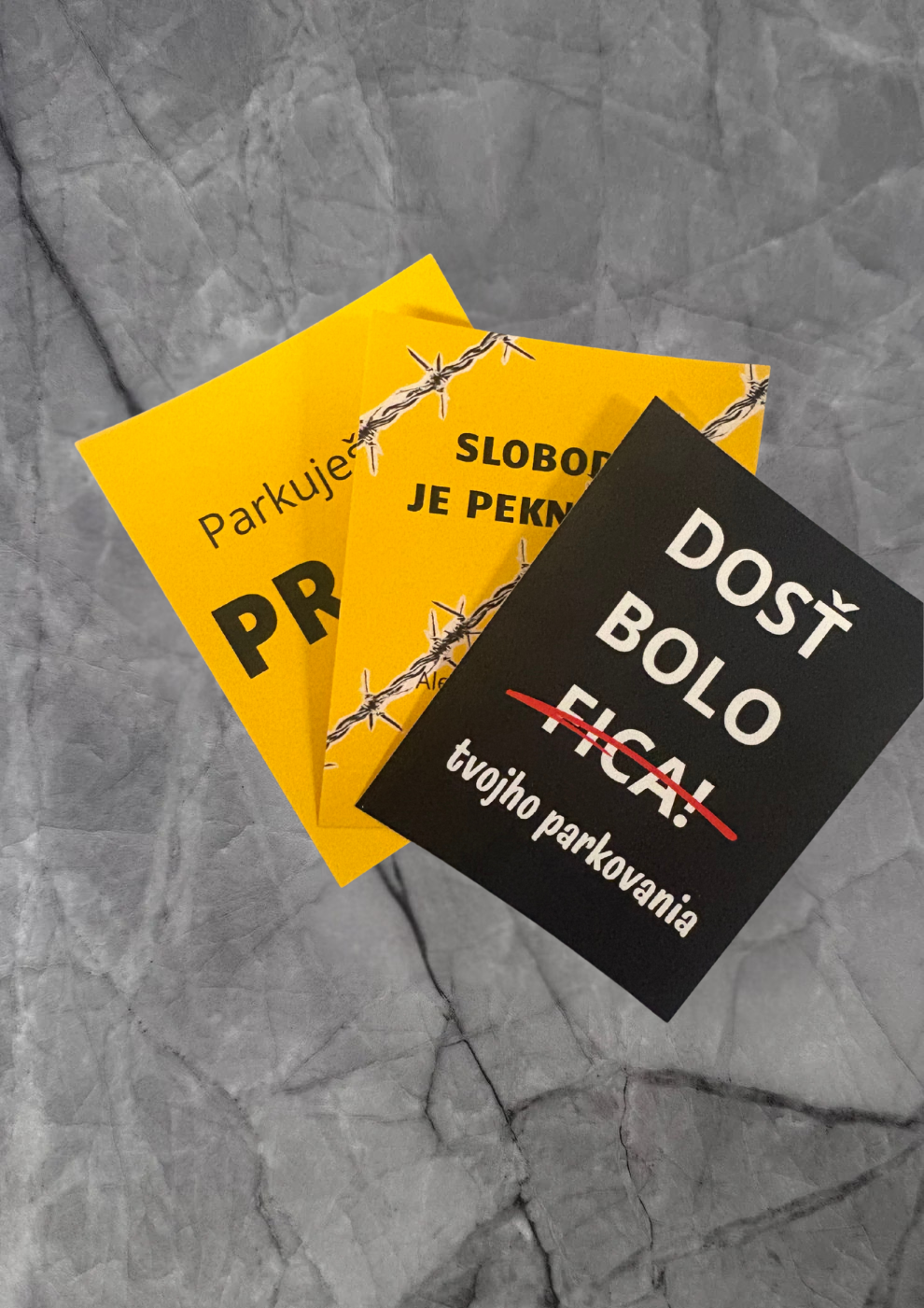 (Předprodej) Balíček parkovacích samolepiek