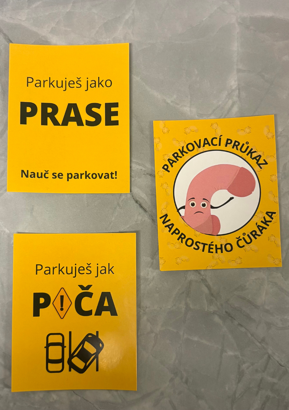 Balíček parkovacích samolepek