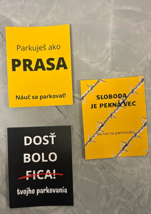 (Předprodej) Balíček parkovacích samolepiek