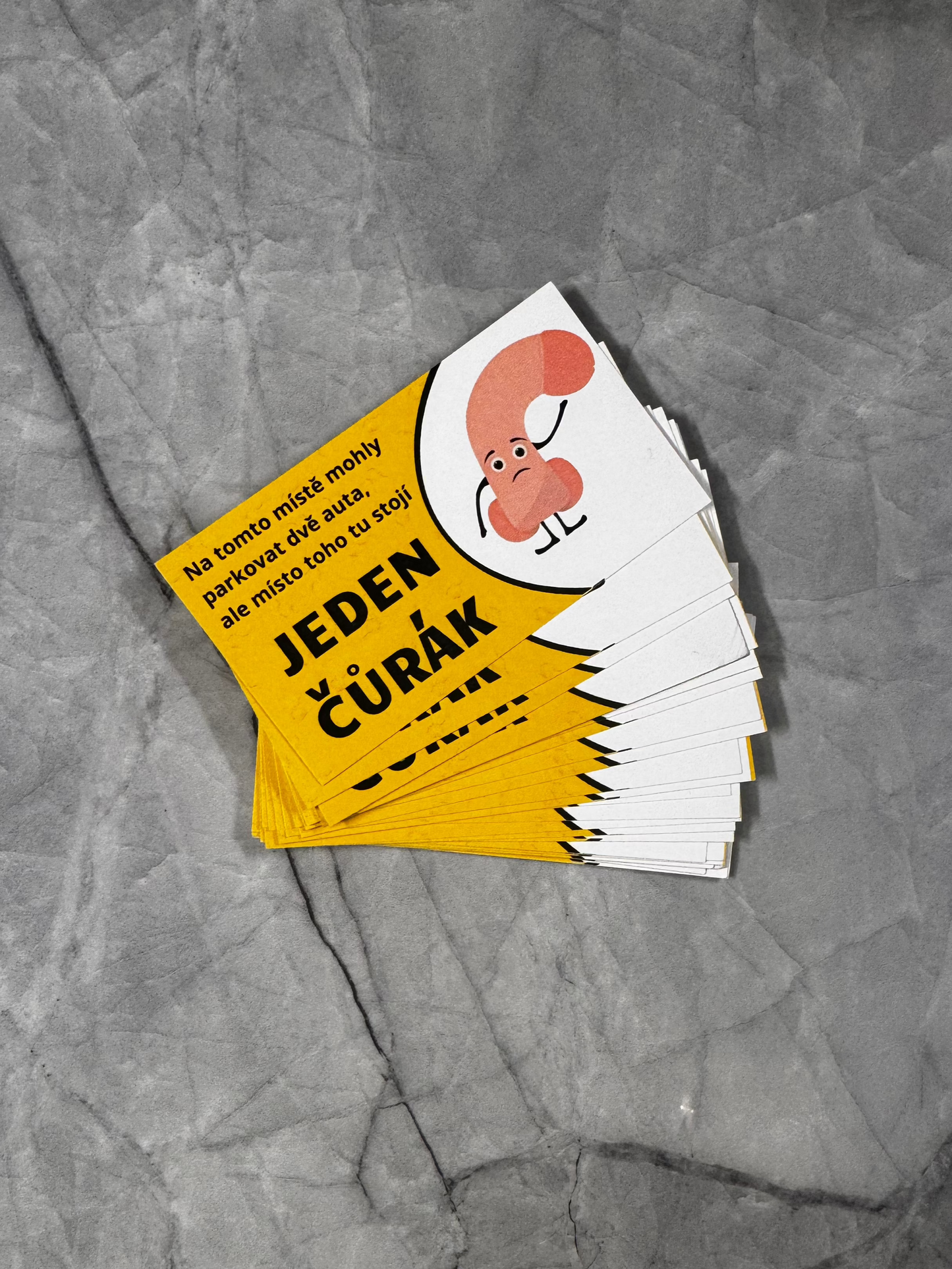 Parkovací kartička pánského přirození