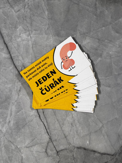 Parkovací kartička pánského přirození