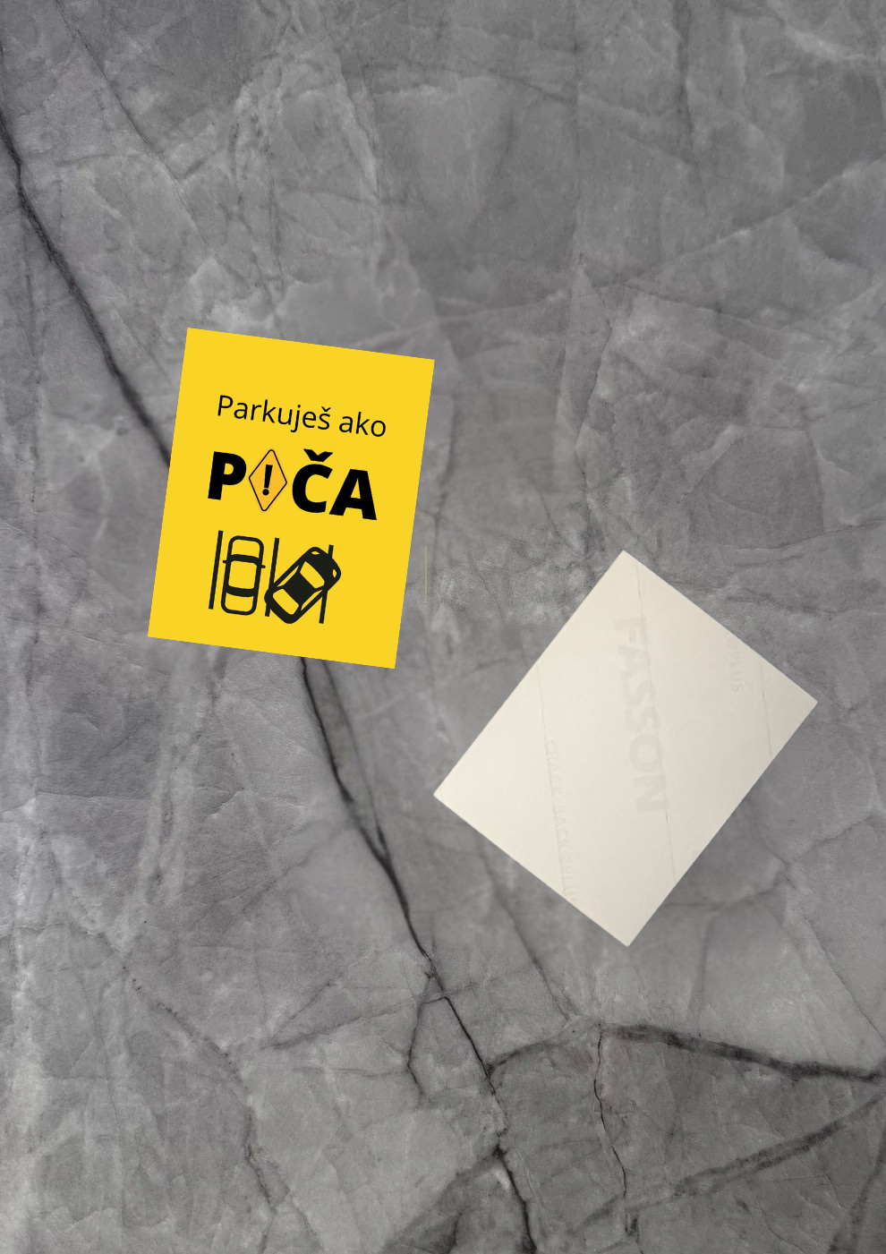 Samolepka „Parkuješ ako P!ČA“